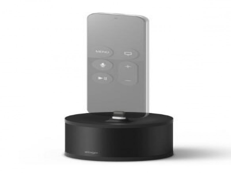 Aluminium Charging Stand for Apple, Black - Lightning Dock for iPhone & Siri Remote