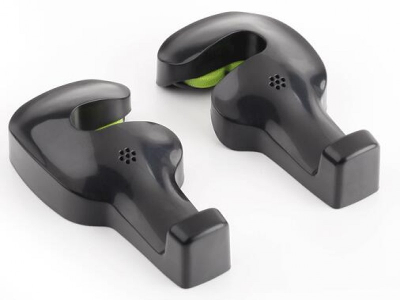 Car Back Seat Headrest Bag Hanger, Black - 2-Pack Hooks for Groceries & Handbags