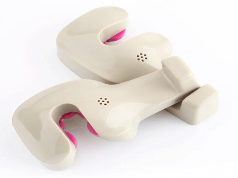 Vehicle Back Seat Headrest Bag Hanger, Beige - 2-Pack for Car Storage