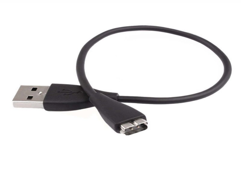 USB Charging Cable for Fitbit Charge HR, Black - Replacement Wristband Charger