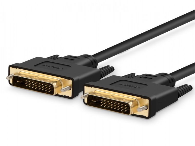 DVI Cable, Male to Male, 1m - 24K Gold-Plated, Triple-Shielded, 2560 x 1600