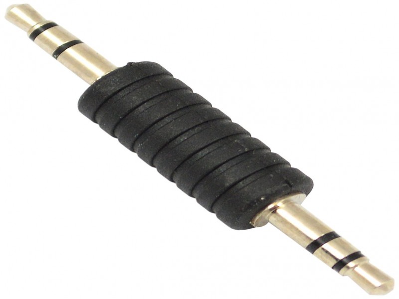 3.5mm Male to Male Stereo Audio Coupler - Headphone Cable Extension Adapter