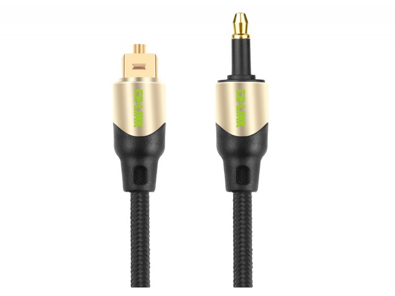 TOSLINK to Mini TOSLINK Optical Audio Cable, 1m - for Notebooks, Hi-Fi & Home Cinema