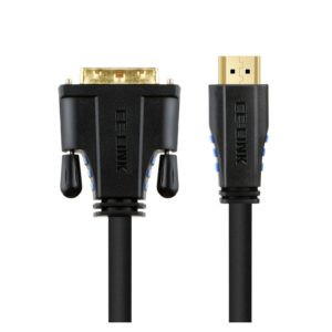HDMI to DVI Cable, 2m - 4K x 2K 60Hz, Bi-Directional for PC, Monitor & TV