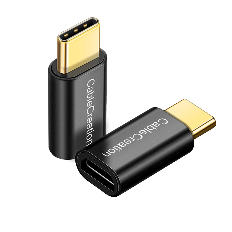 Micro USB Female to USB-C Male Adapter, 2-Pack - Charge & Sync Converter