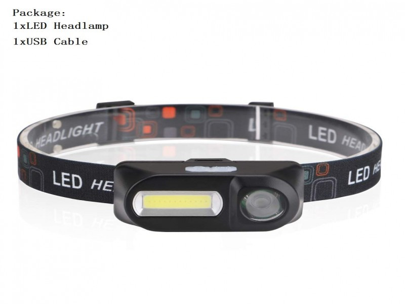 LED Headlamp with Adjustable Headband - Batteries Not Included