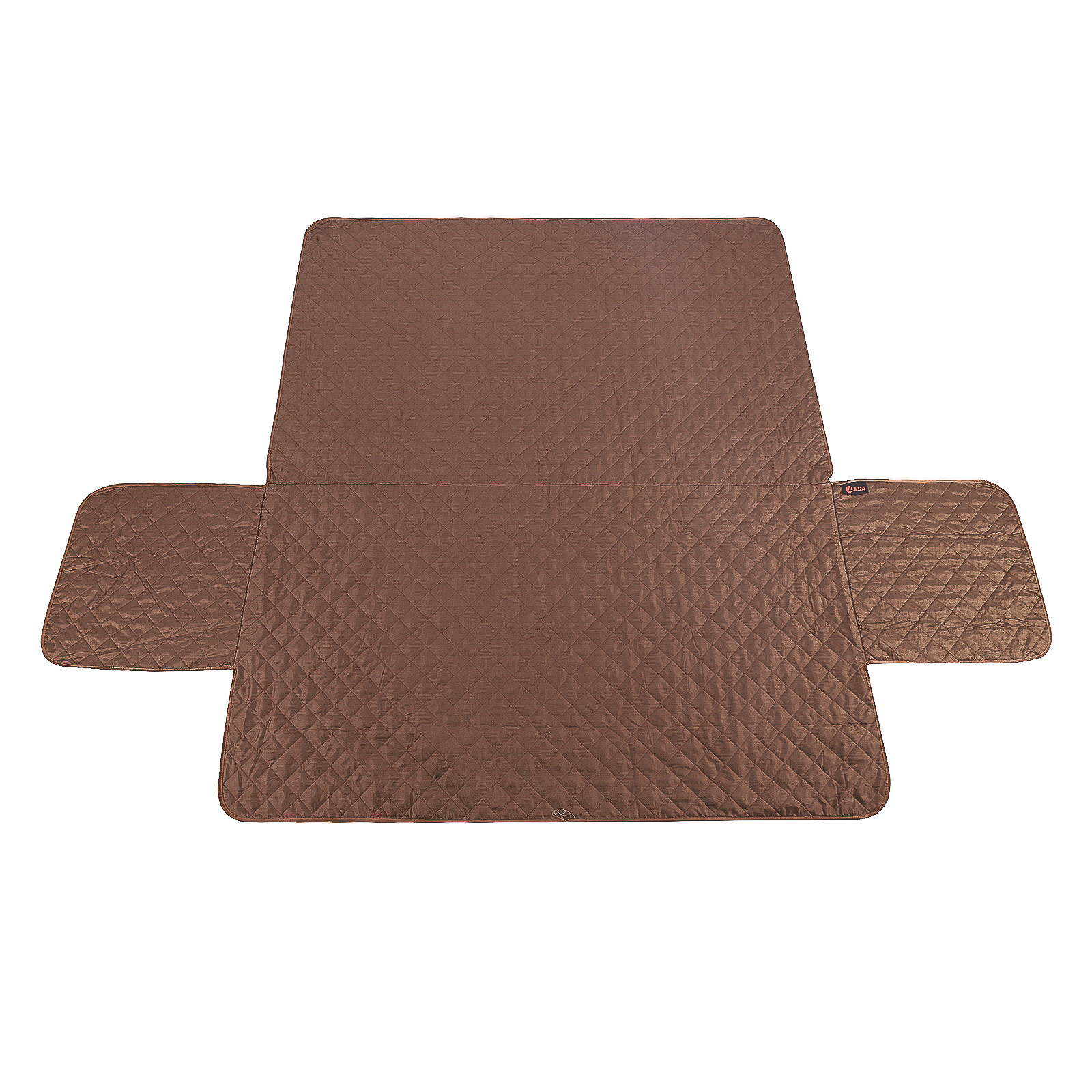 Reversible Couch Cover Sofa Protector, Brown - Elastic Strap, Machine Washable