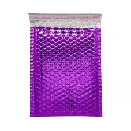 Lasa Purple Bubble Mailers, 25-Pack - 18 x 23cm Padded Envelopes for Safe Shipping