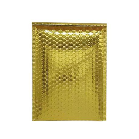 Lasa Gold Bubble Mailers, 25-Pack - 23 x 30cm Padded Envelopes for Safe Shipping