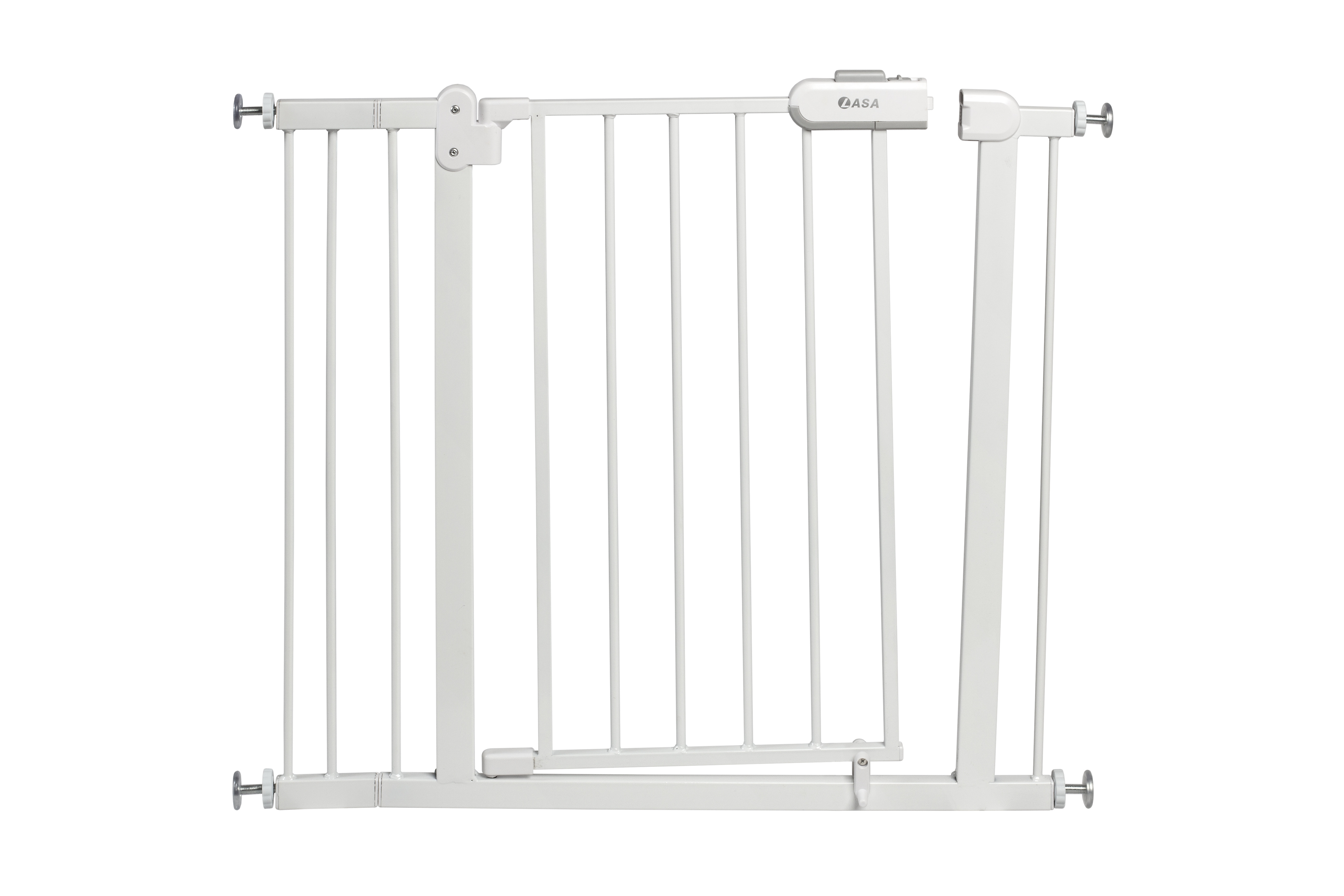 Pressure-Mounted Baby Safety Gate with 10cm Extension - Fits 77 to 87cm Doorways, 70cm Tall