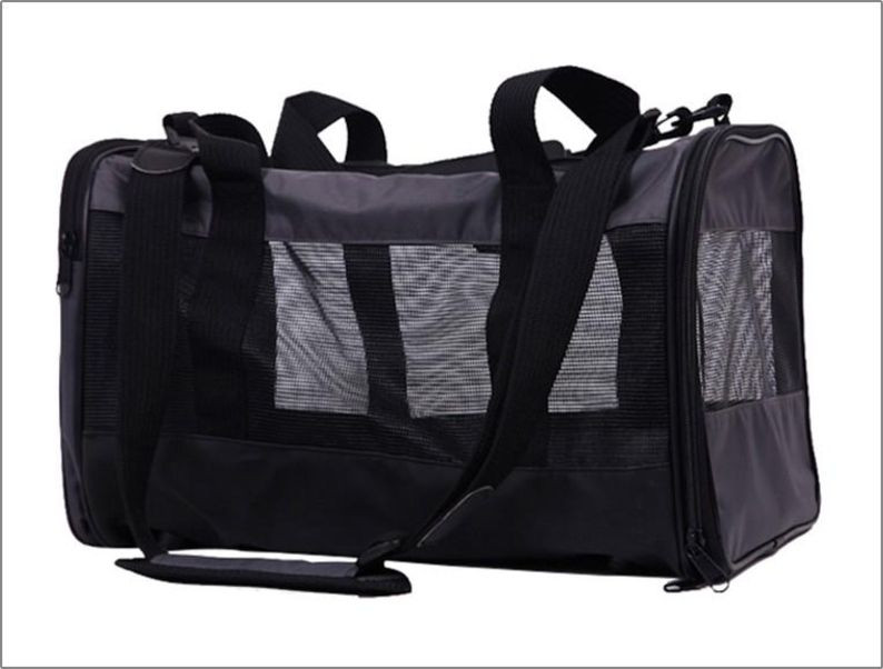 Soft-Sided Mesh Pet Travel Carrier - Breathable Bag for Car Trips & Vet Visits