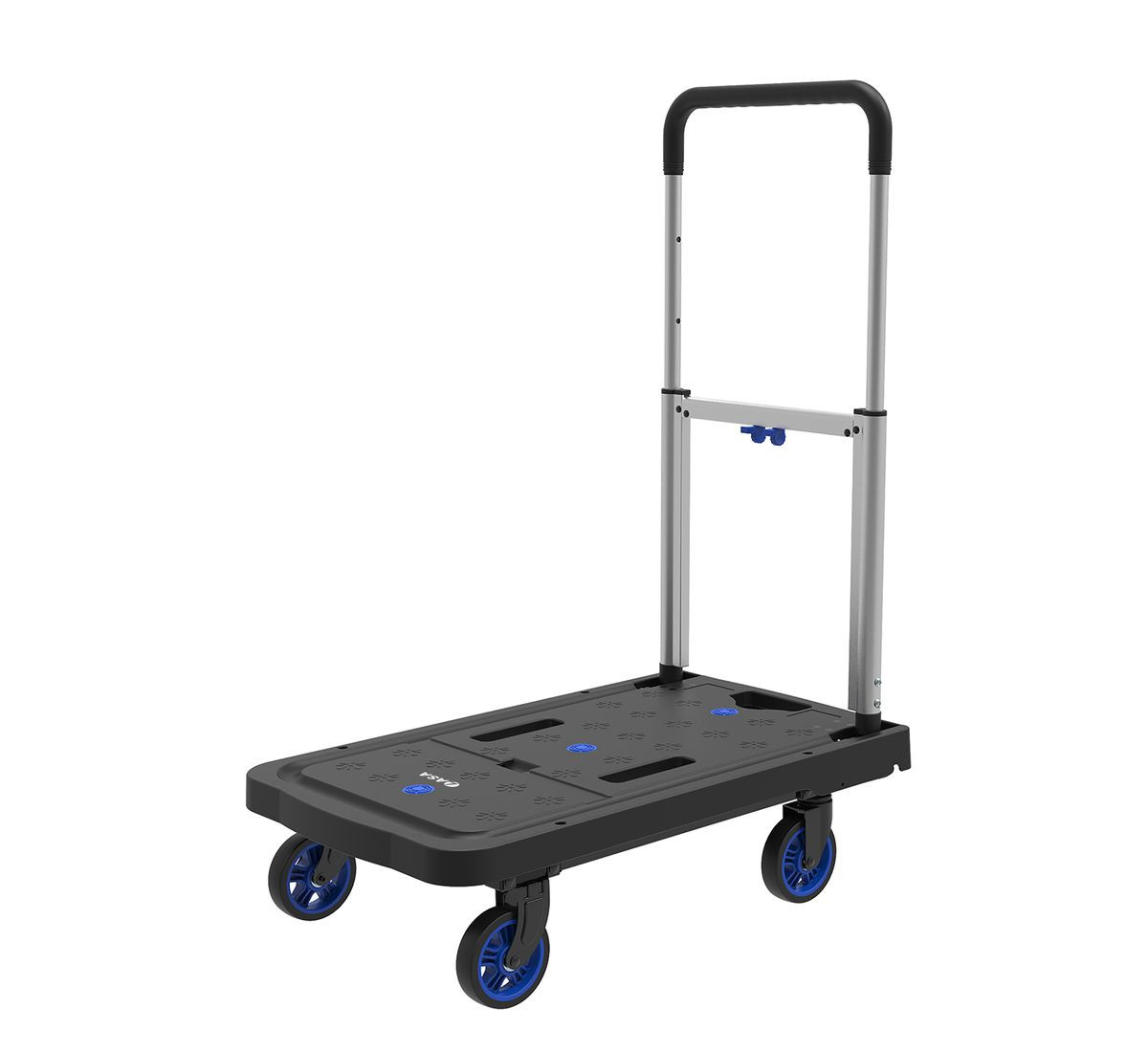 Folding Platform Hand Cart, 136kg - Flatbed Trolley for Home, Warehouse & Shop