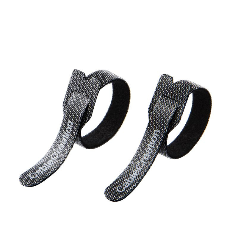 CableCreation Reusable Hook-and-Loop Cable Ties, 50-Pack - Nylon Cord Organisers, Cut to Length