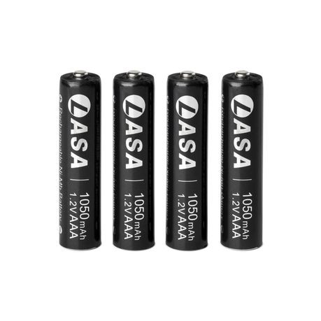 AAA Rechargeable Ni-MH Batteries, 1050mAh - 4 Pack