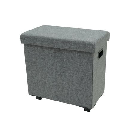 60L Collapsible Rolling Laundry Basket - Heavy-Duty Clothes Hamper with Wheels