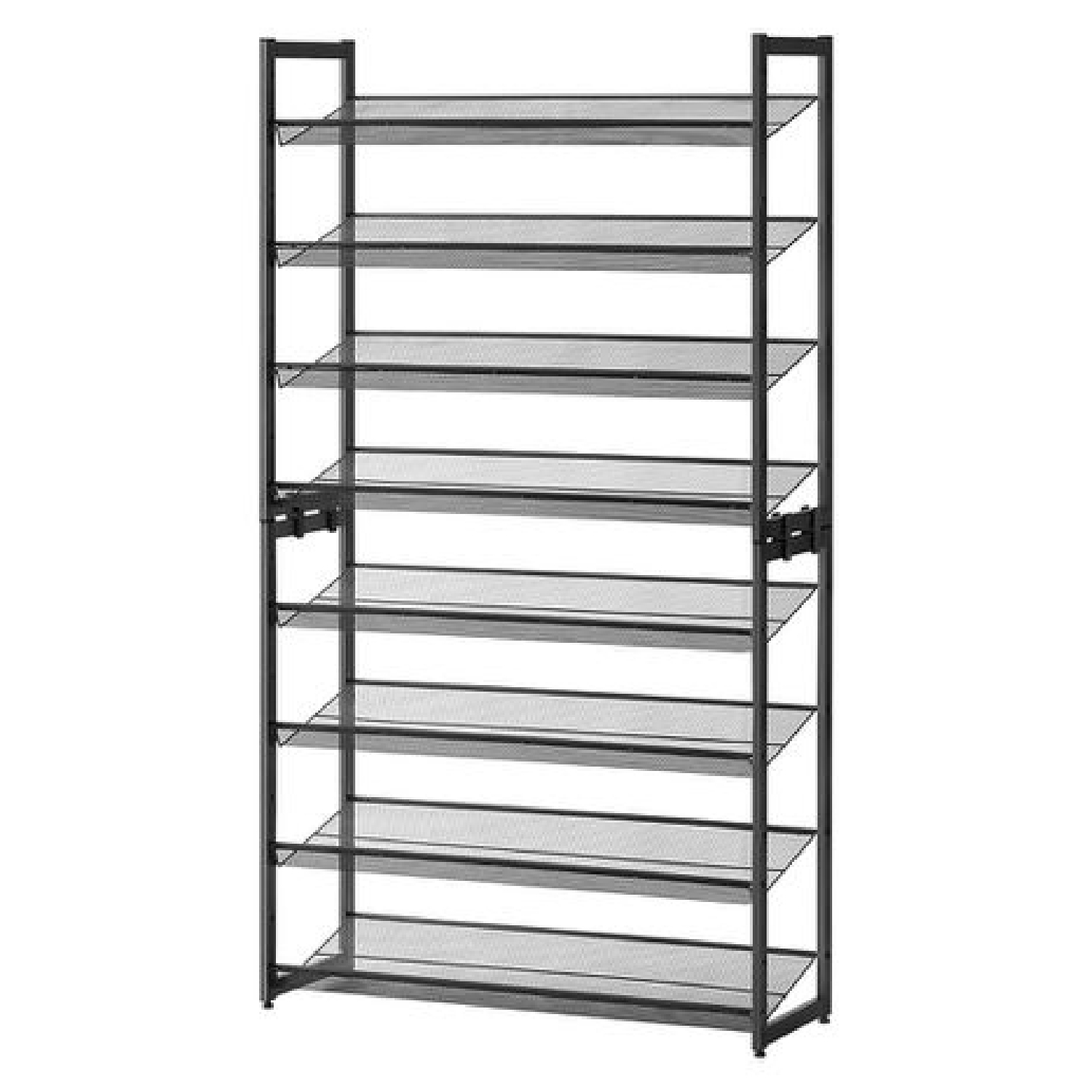 Stackable Metal Shoe Rack, 8-Tier - Adjustable Shelf Design for Entryway