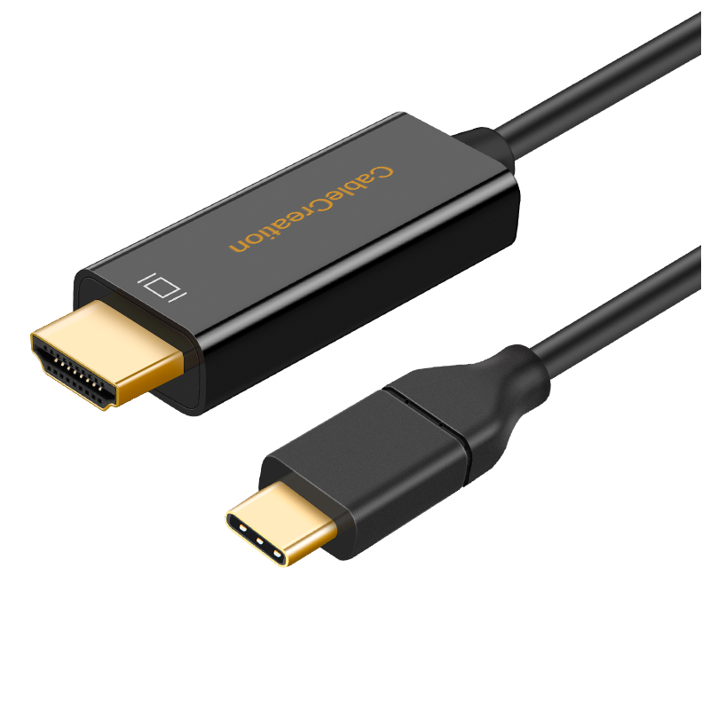 CableCreation USB-C to HDMI Cable, Black - 4K 60Hz HDMI Alt Mode for Laptops, Tablets & Phones