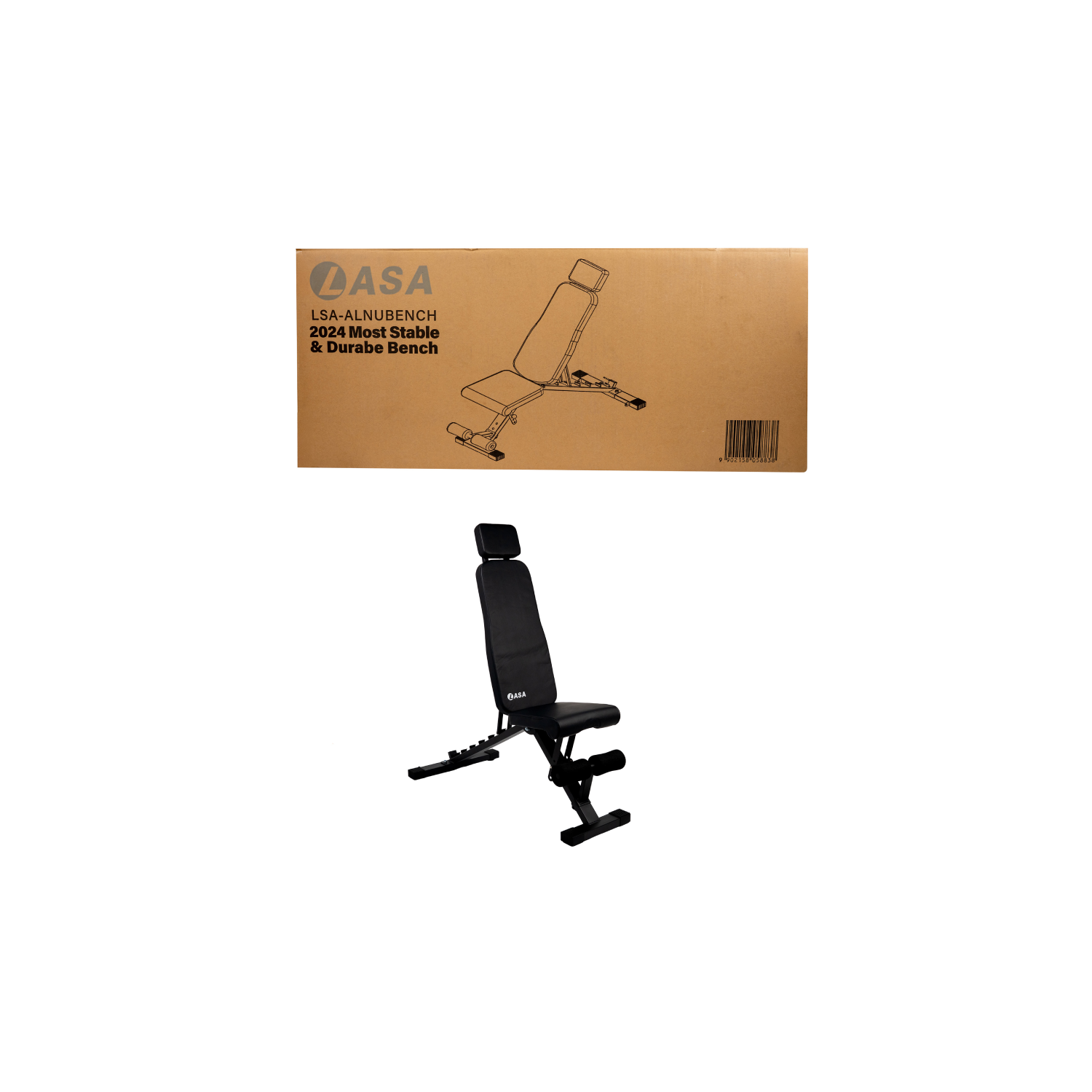 Adjustable Weight Bench - 6 Positions, 110kg Capacity, Home Gym