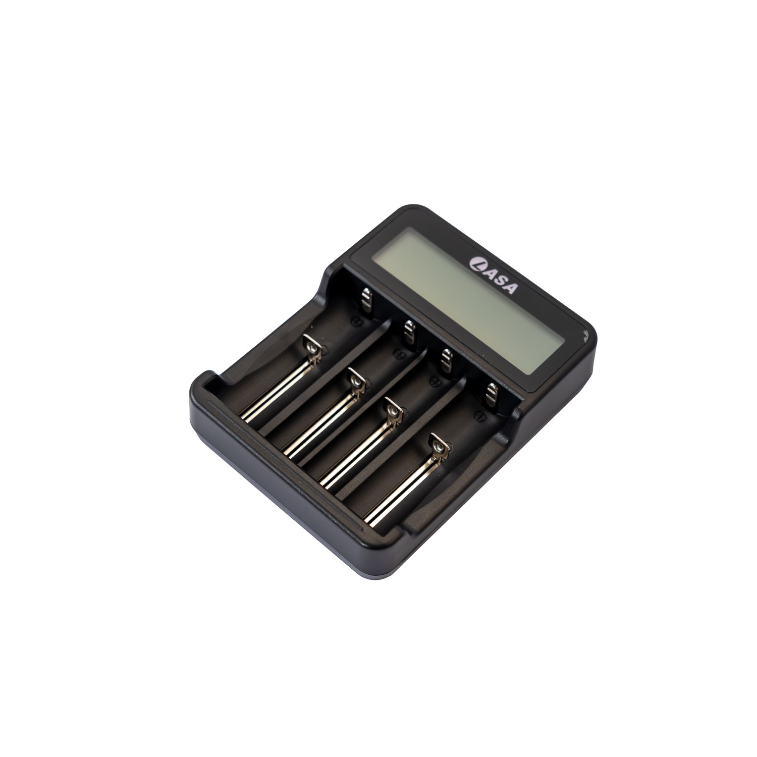 4-Bay Smart Battery Charger - 18650, 26650, 18490, AA & AAA with Overcharge Protection