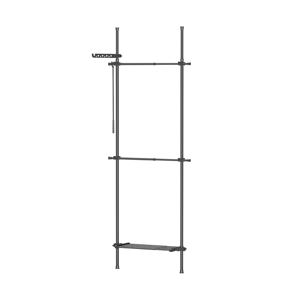 Tall Adjustable Space-Saving Storage Rack - Flexible Shelving for Garage & Laundry
