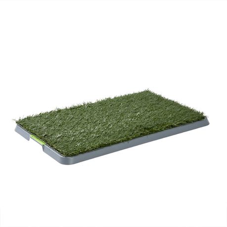 Indoor Grass Potty Mat for Dogs, 68 x 43cm - Artificial Turf Training Pad with Tray