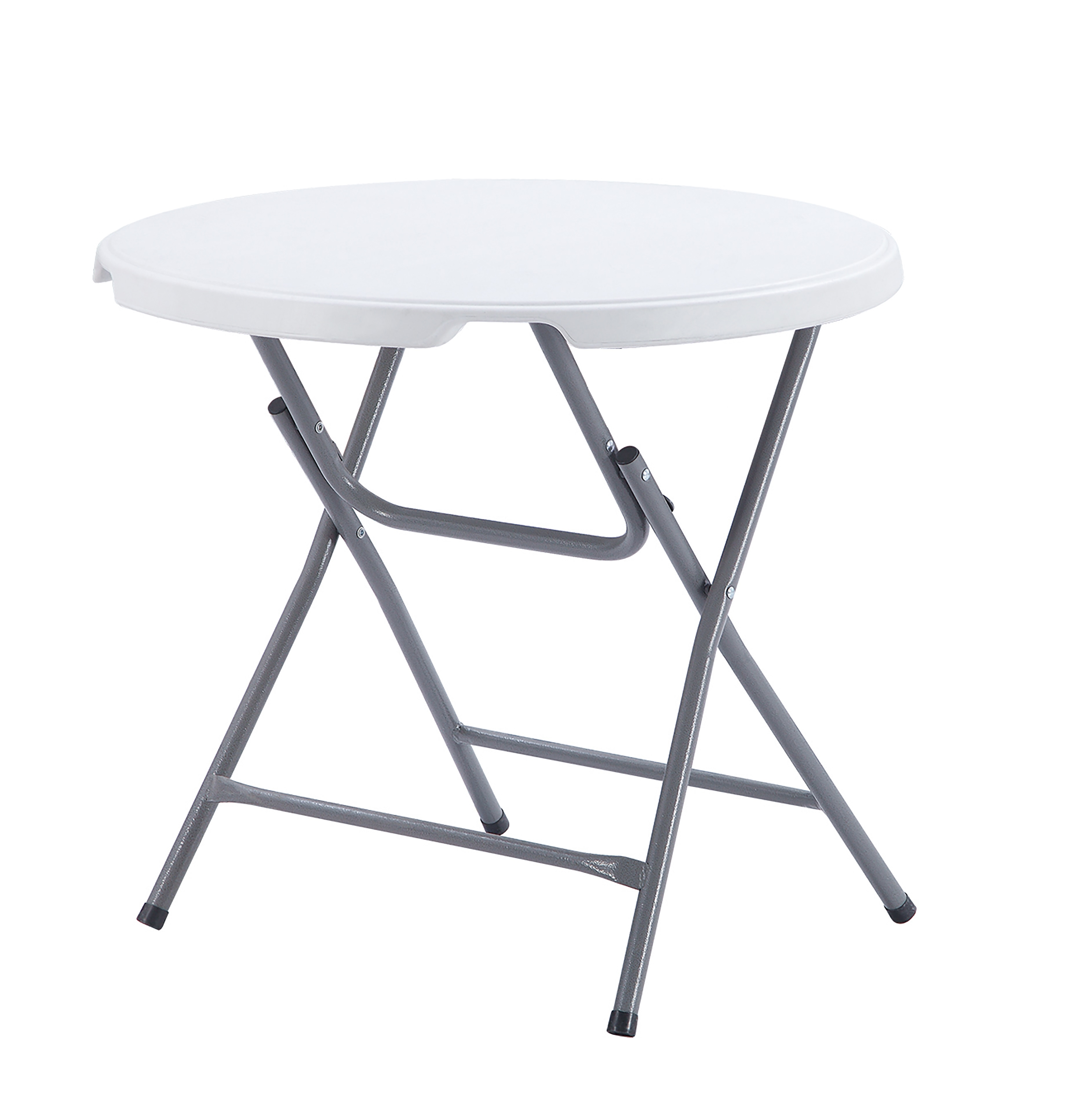 80cm Foldable Round Dining Table - for Kitchen, Balcony & Outdoor Entertaining