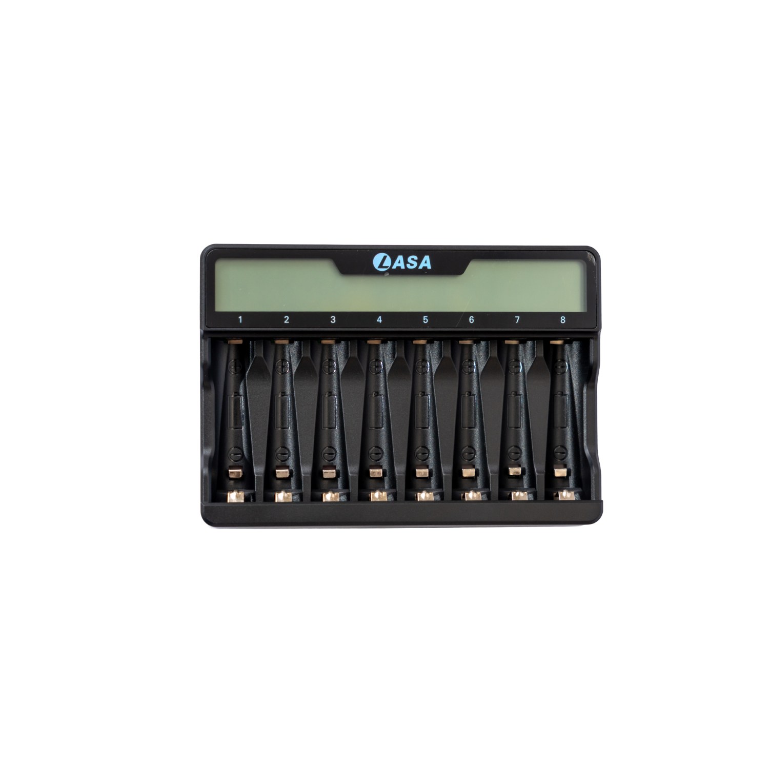 8-Bay AA & AAA Battery Charger with USB-C Cable - 1.2V Ni-MH, Independent Bays