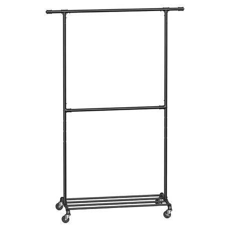 Industrial Heavy-Duty Clothes Rack - Adjustable Height, 4 Settings for Bedroom