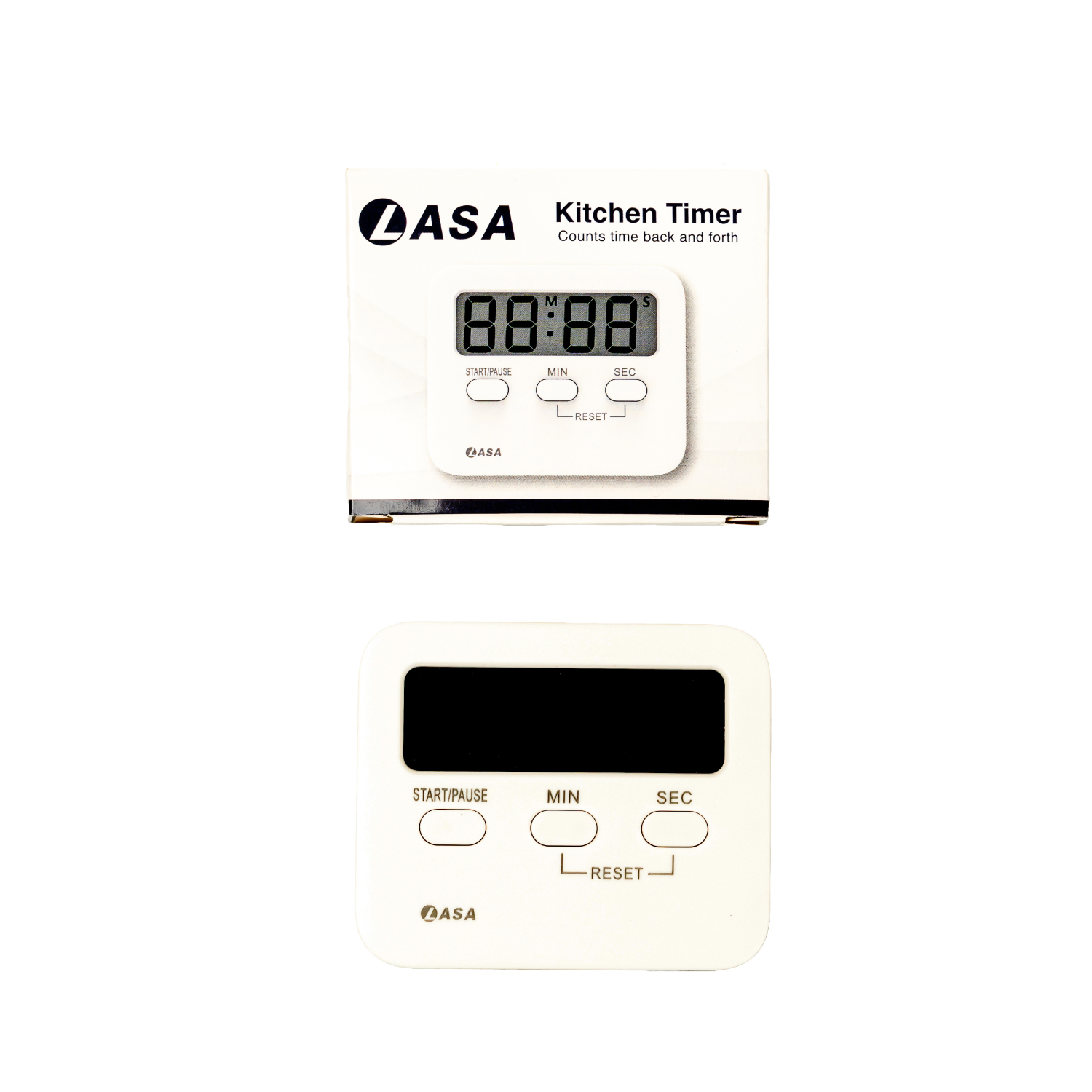 Magnetic Kitchen Timer with Retractable Stand - Loud Alarm Heard from Another Room