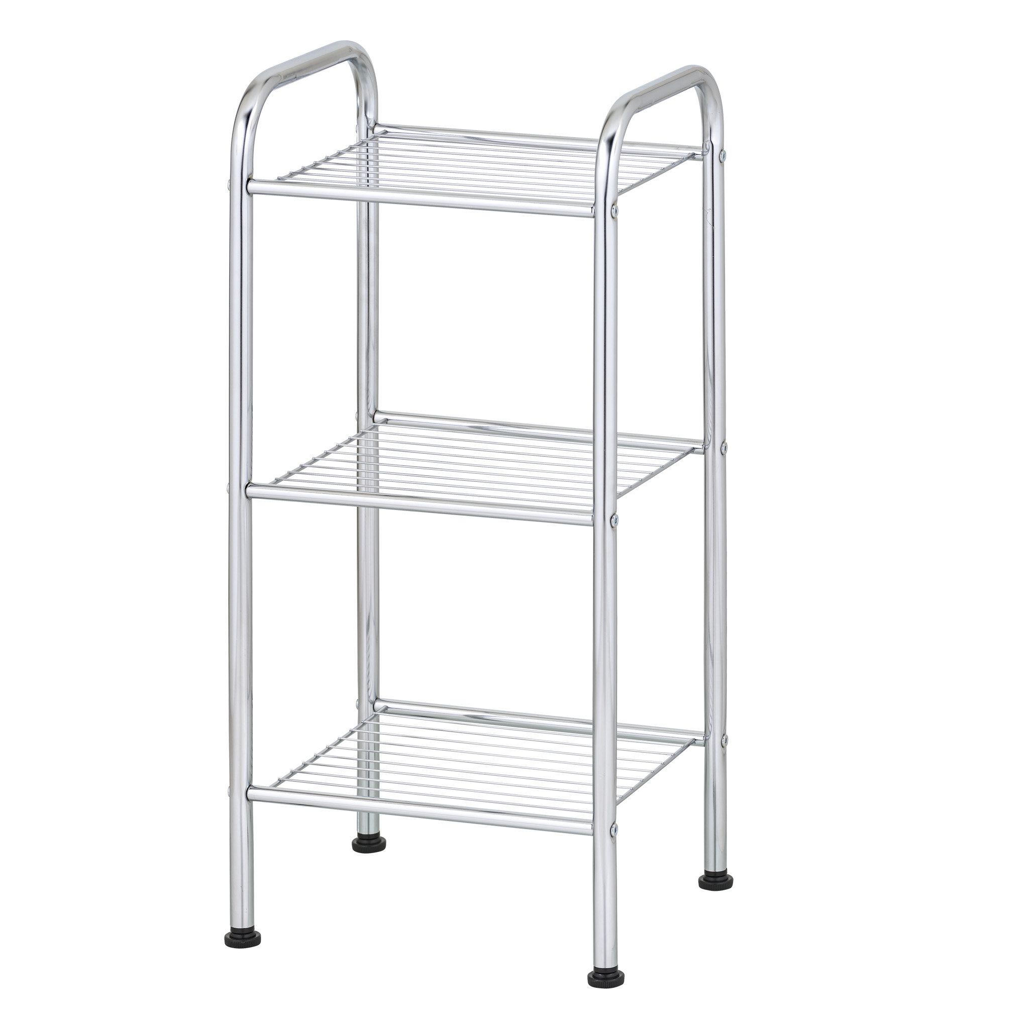 71cm Compact Wire Shelving Unit - Adjustable Storage Rack for Pantry & Bathroom