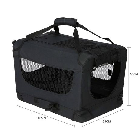 Lasa Foldable Pet Carrier - Portable & Secure for Travel